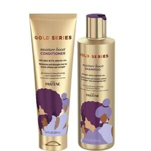 Pantene Gold Series Moisture Boost Shampoo and Conditioner Bundle 270ml/250ml
